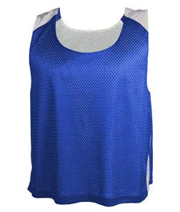 2464 Badger Colorblock Practice Youth Polyester Pinnie Tank Royal/ White