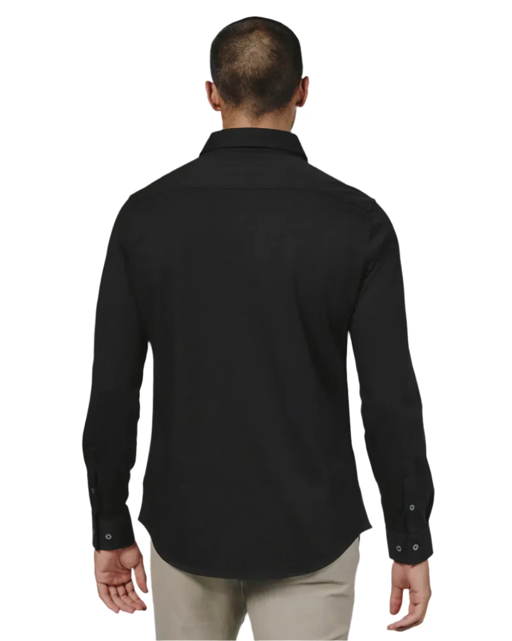 7 Diamonds Men's Girona Black Long Sleeve Shirt