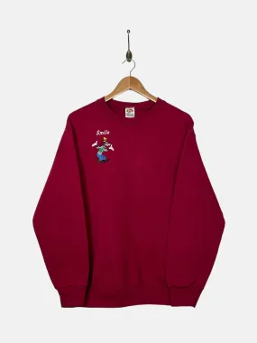 90's Disney Goofy Embroidered Vintage Sweatshirt Size S