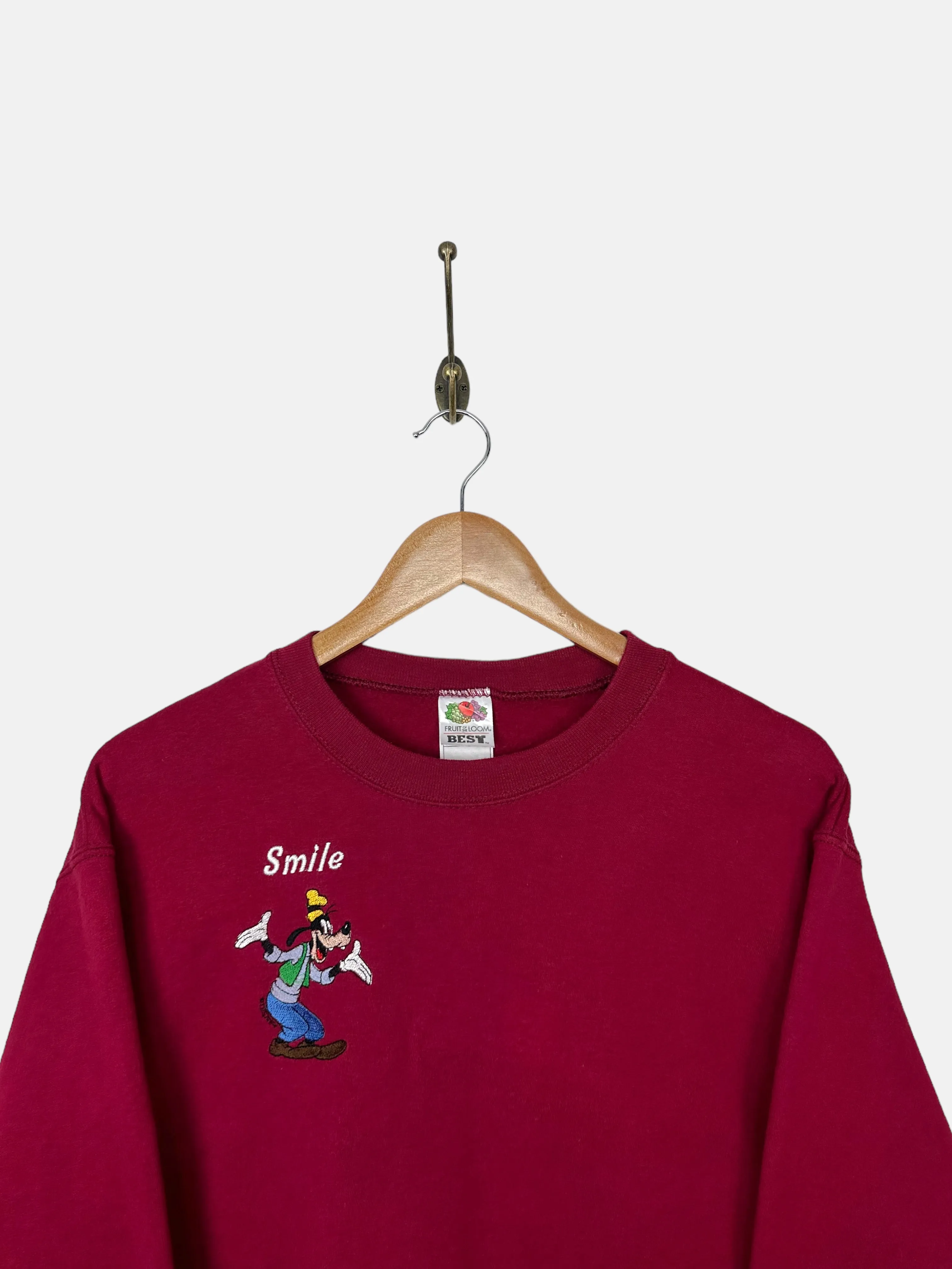 90's Disney Goofy Embroidered Vintage Sweatshirt Size S