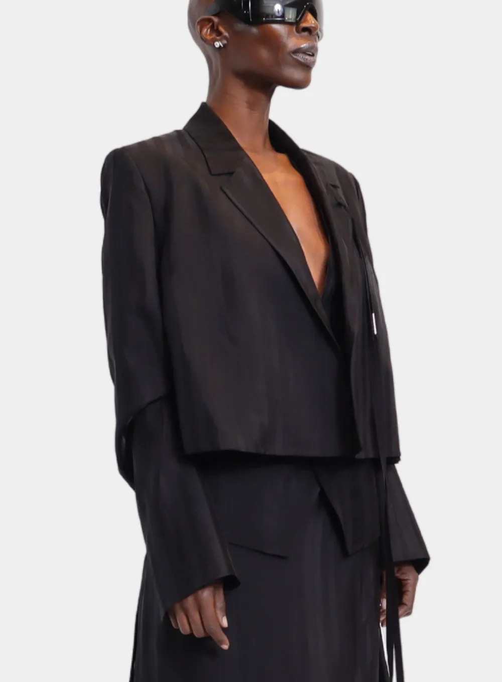 ANN DEMEULEMEESTER | Inge Cropped Slouchy Jacket
