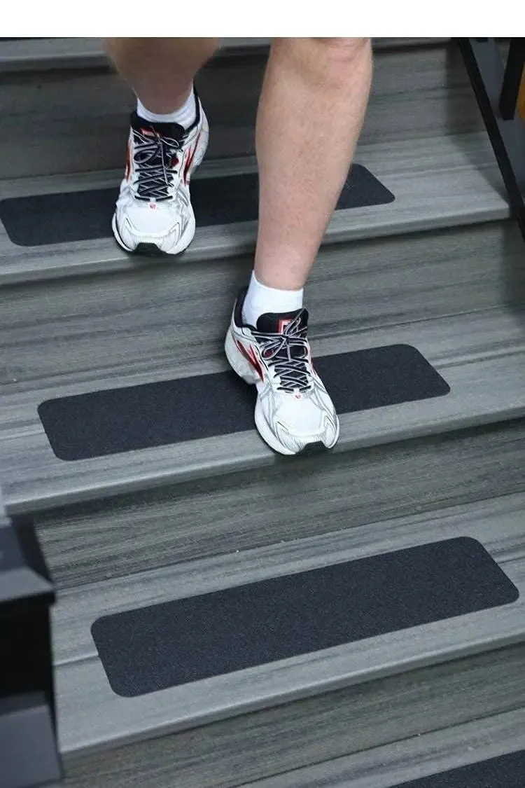 Anti Slip/Anti Skid Strip for Stairs, Slippery floors, Ramps - (15x60 cm, Black)