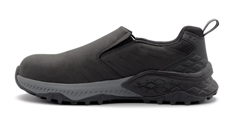 Avenger Women's Black Comp Toe ESD SR  Slip-On Work Shoe A8843
