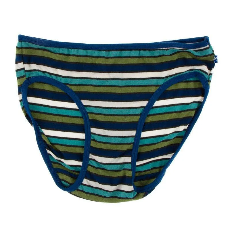 Bamboo Underwear - Botany Grasshopper Stripe with Navy