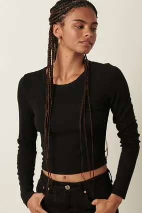Basic Crop LS Top