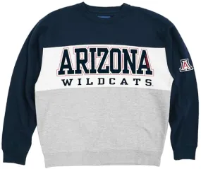 Blue 84 Standard NCAA Officially Licensed Colorblock Crewneck Sweatshirt, Team Color, Small