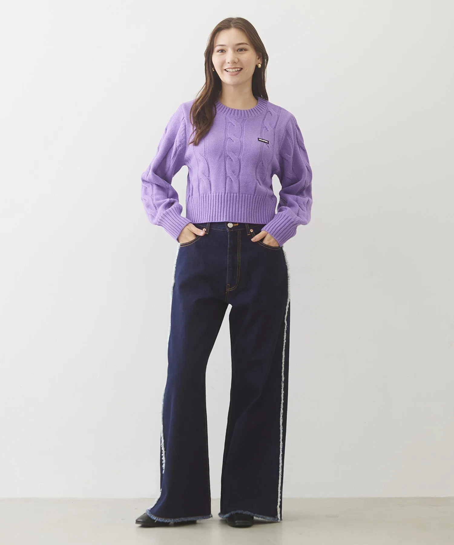 CABLE KNIT TOP