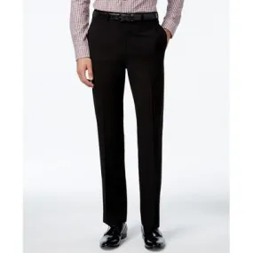 Calvin Klein Mens Slim fit Dress Pants 36 / 34 Black Solid Stretch