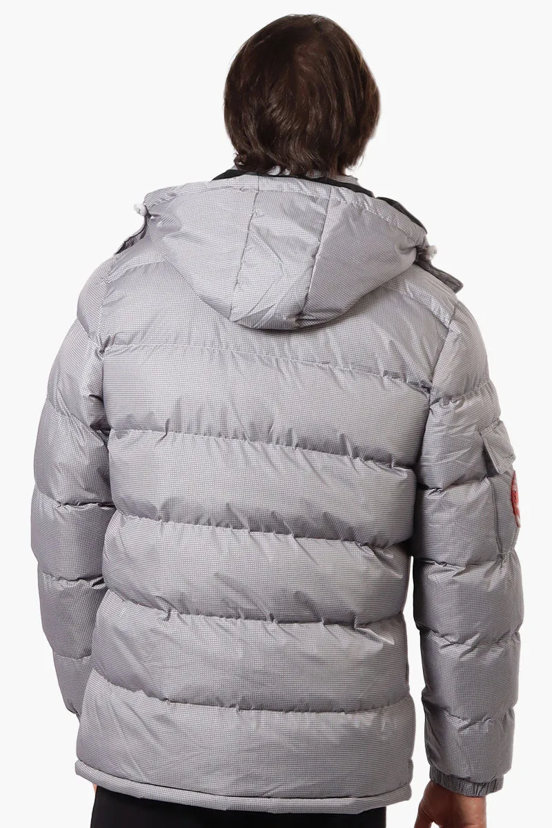 Canada Weather Gear Zip Pocket Bubble Bomber Jacket - Grey