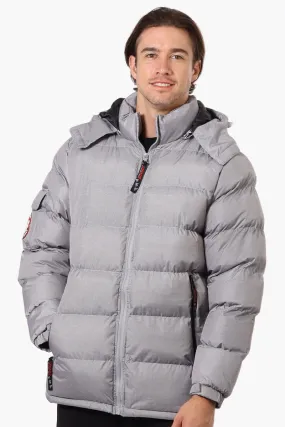 Canada Weather Gear Zip Pocket Bubble Bomber Jacket - Grey