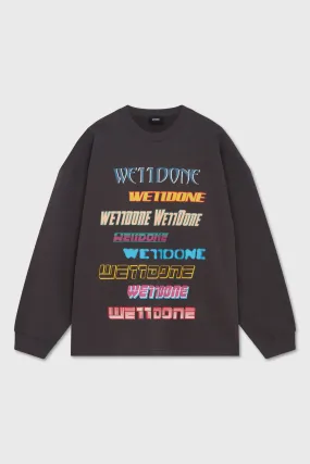CHARCOAL FRONT LOGO SWEATSHIRT