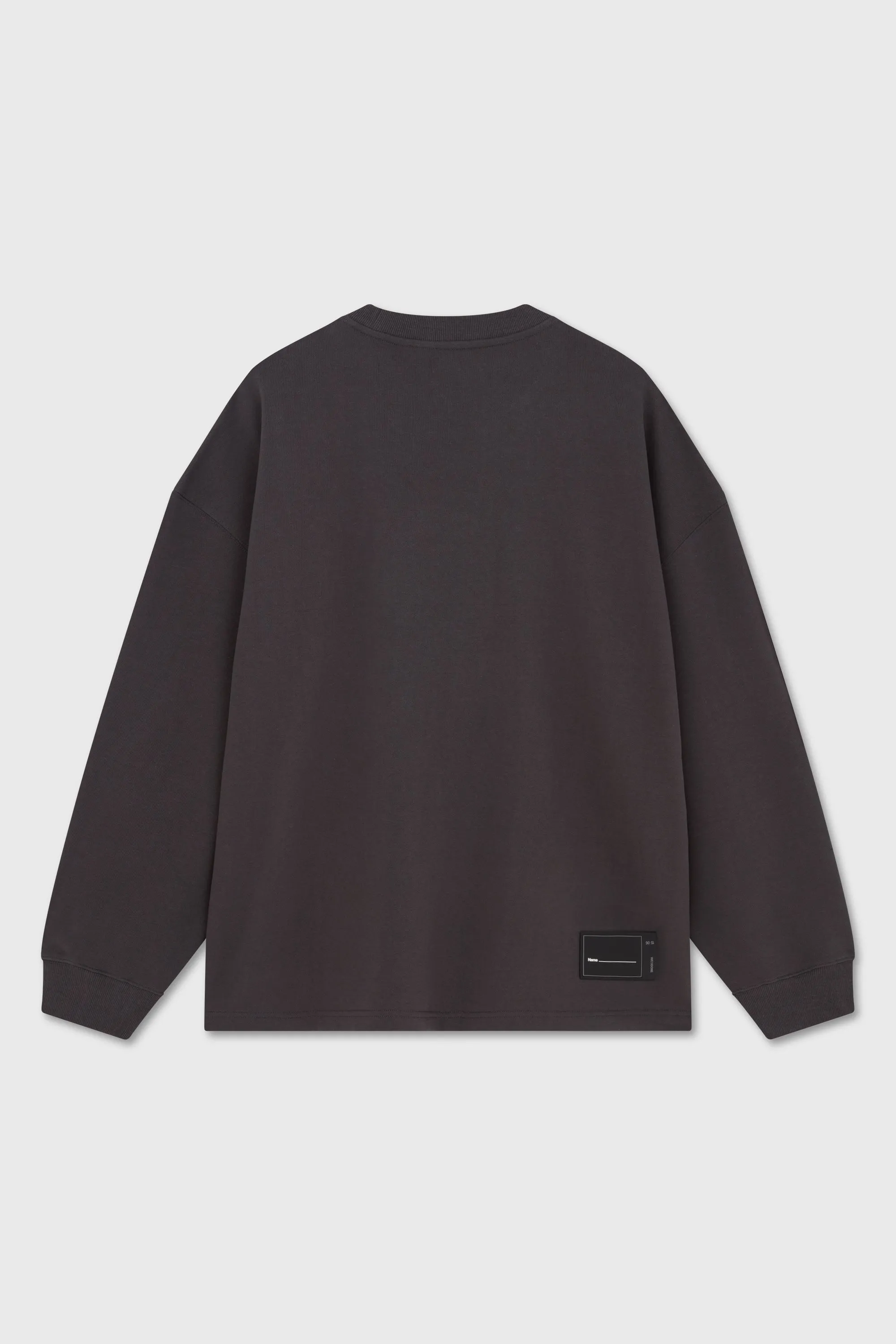CHARCOAL FRONT LOGO SWEATSHIRT