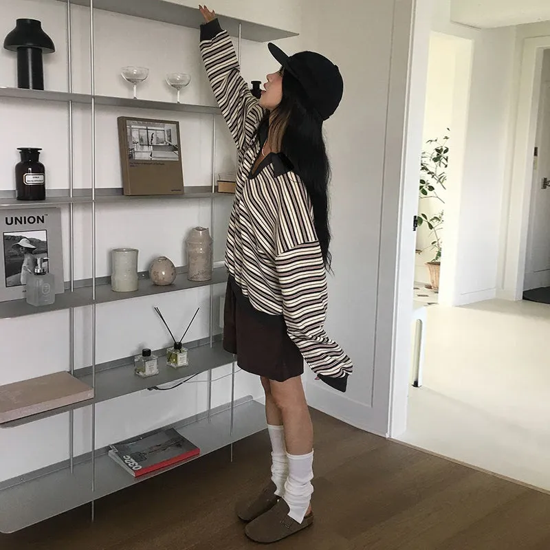 Chloe Striped Pullover Sweater
