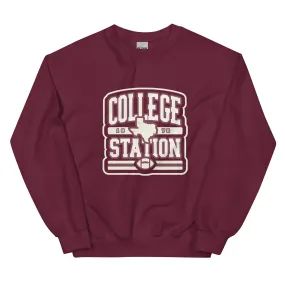 College Station 1876 Vintage Retro Sweatshirt