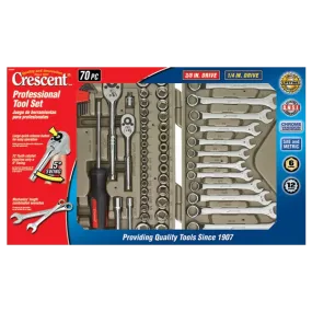 Crescent CTK70MP 70-Piece Mechanics Tool Set with Storage Case