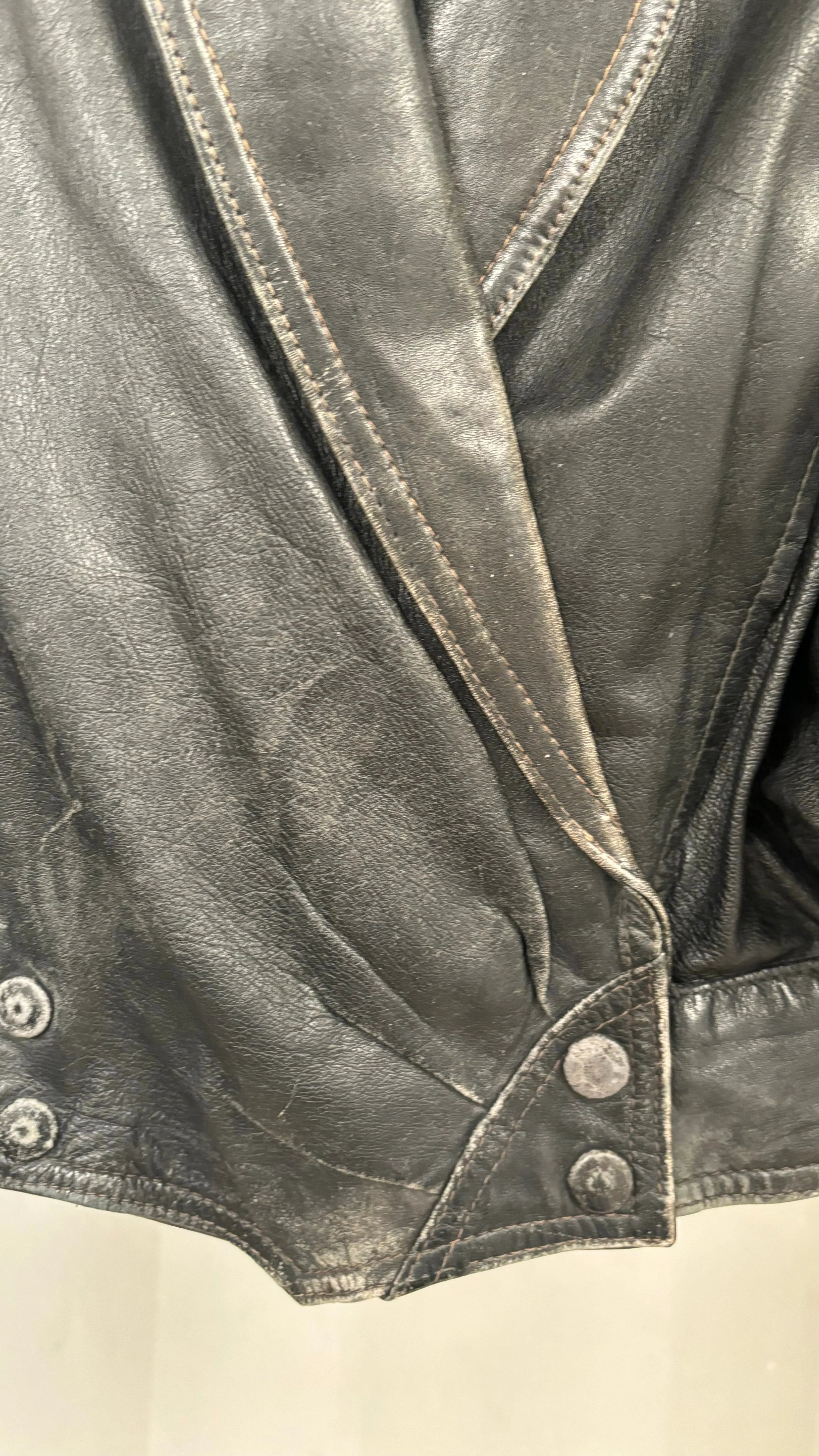 Cropped Leather Jacket