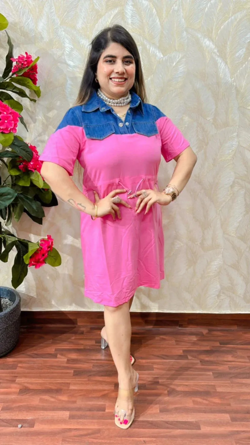 Denim T-Shirt Dress GGR121