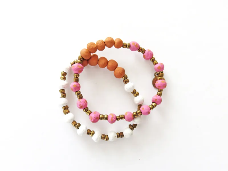 Diffuser Bracelet - Pink Specks
