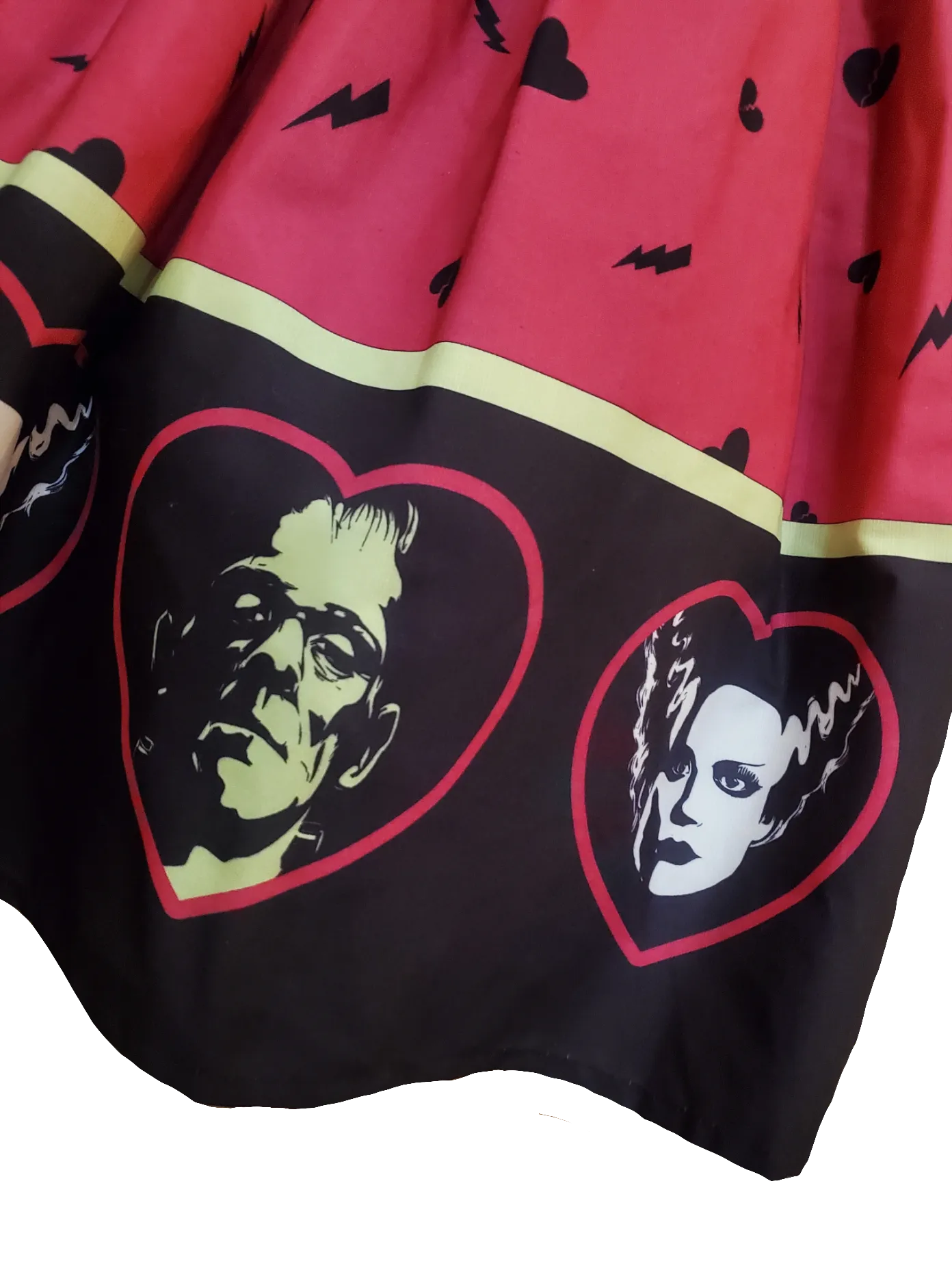 Frankenstein and his Bride Swing Skirt