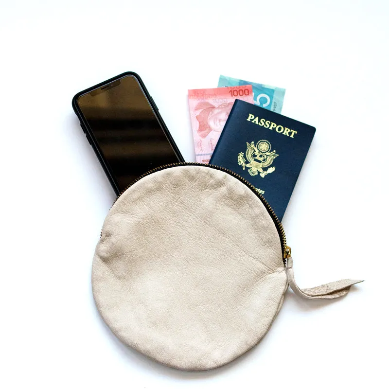 Full Moon Leather Pouch