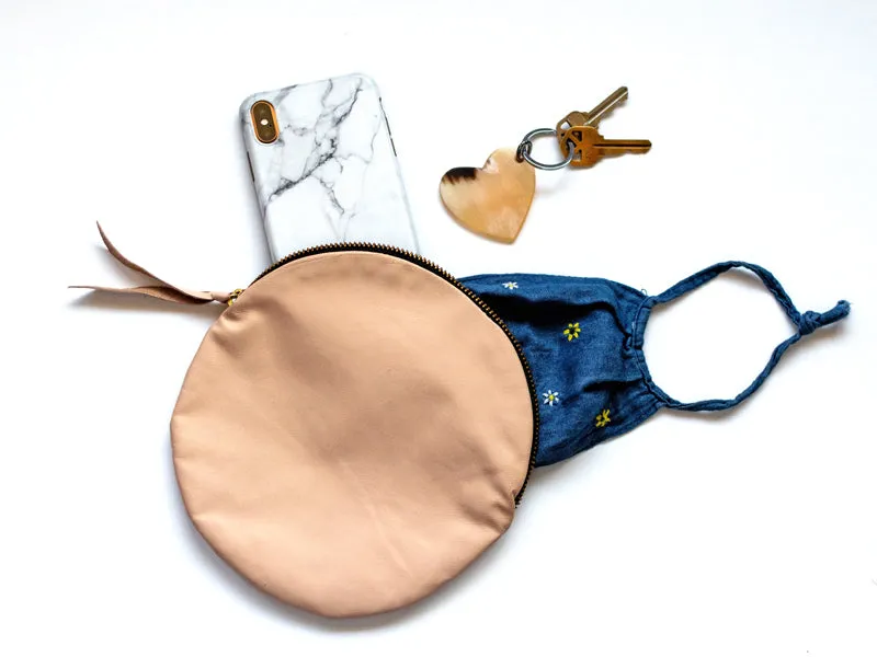 Full Moon Leather Pouch