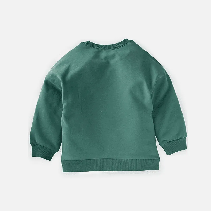 Guitar Embroiderd Sweatshirt - Grün