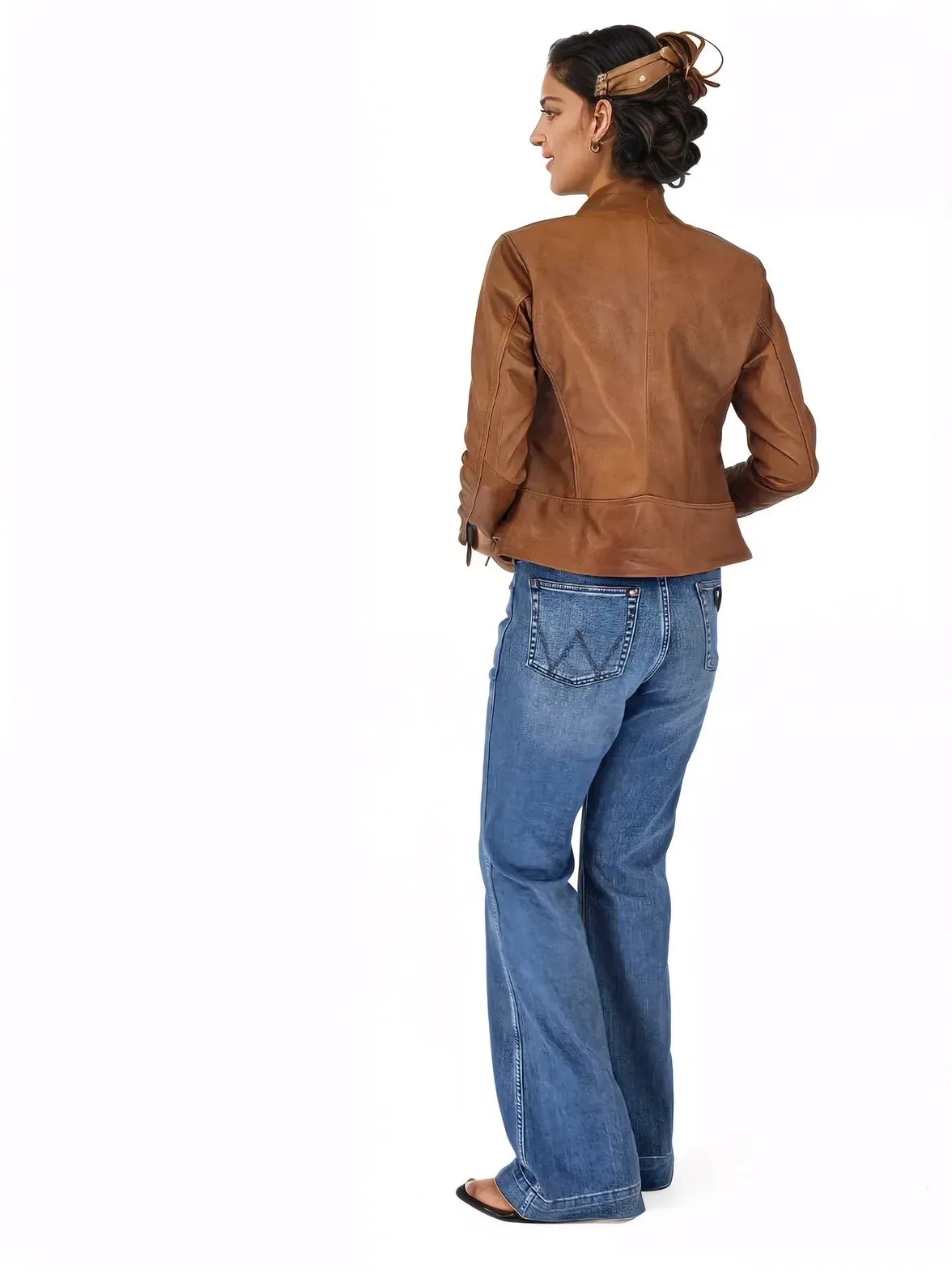 Handcrafted Women's Sheepskin Leather Biker Jacket – Premium Biker Style Honey