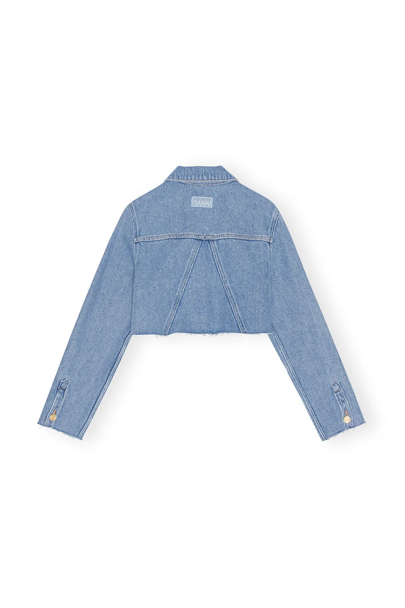 HEAVY DENIM CROPPED TRUCKER JACKET