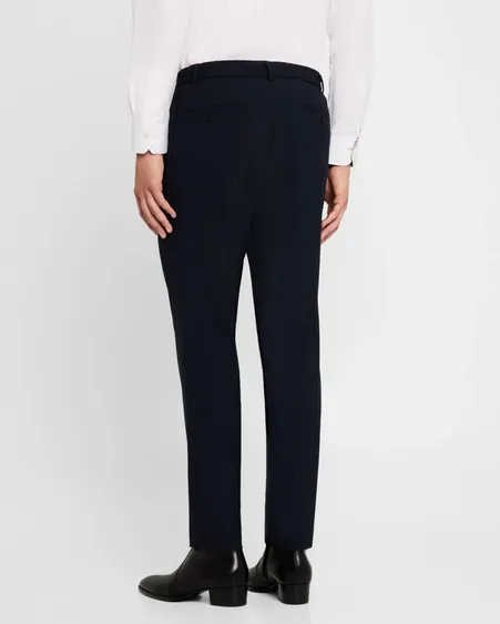 Hugo Boss Mens Genius Slim Fit Dress Pants Pants 34 x 32 Blue Solid