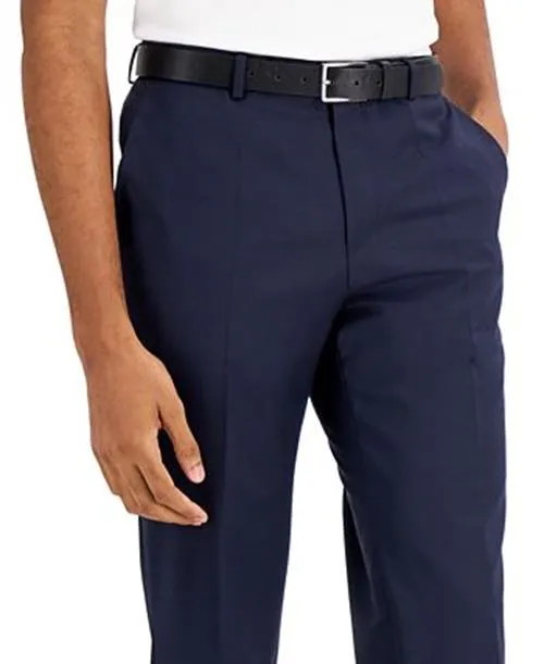 Hugo Boss Mens Modern fit Dress Pants 40 / 32 Navy Blue Solid