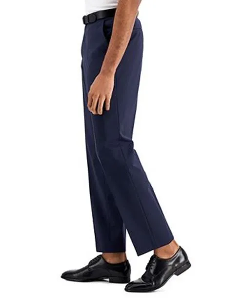 Hugo Boss Mens Modern fit Dress Pants 40 / 32 Navy Blue Solid