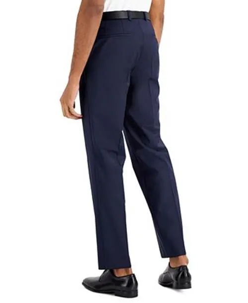 Hugo Boss Mens Modern fit Dress Pants 40 / 32 Navy Blue Solid
