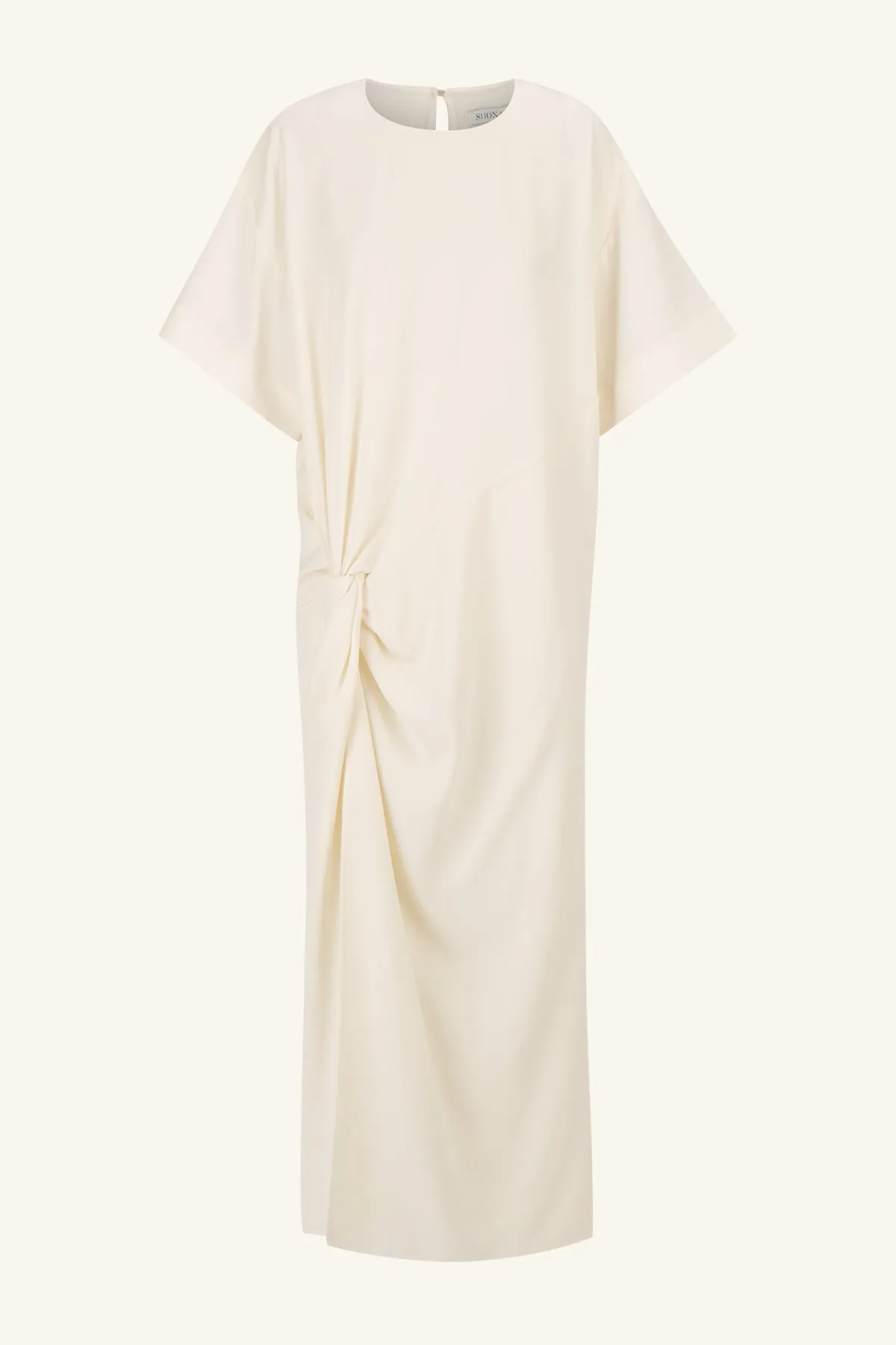 ILIAD T SHIRT MIDI DRESS - RICE