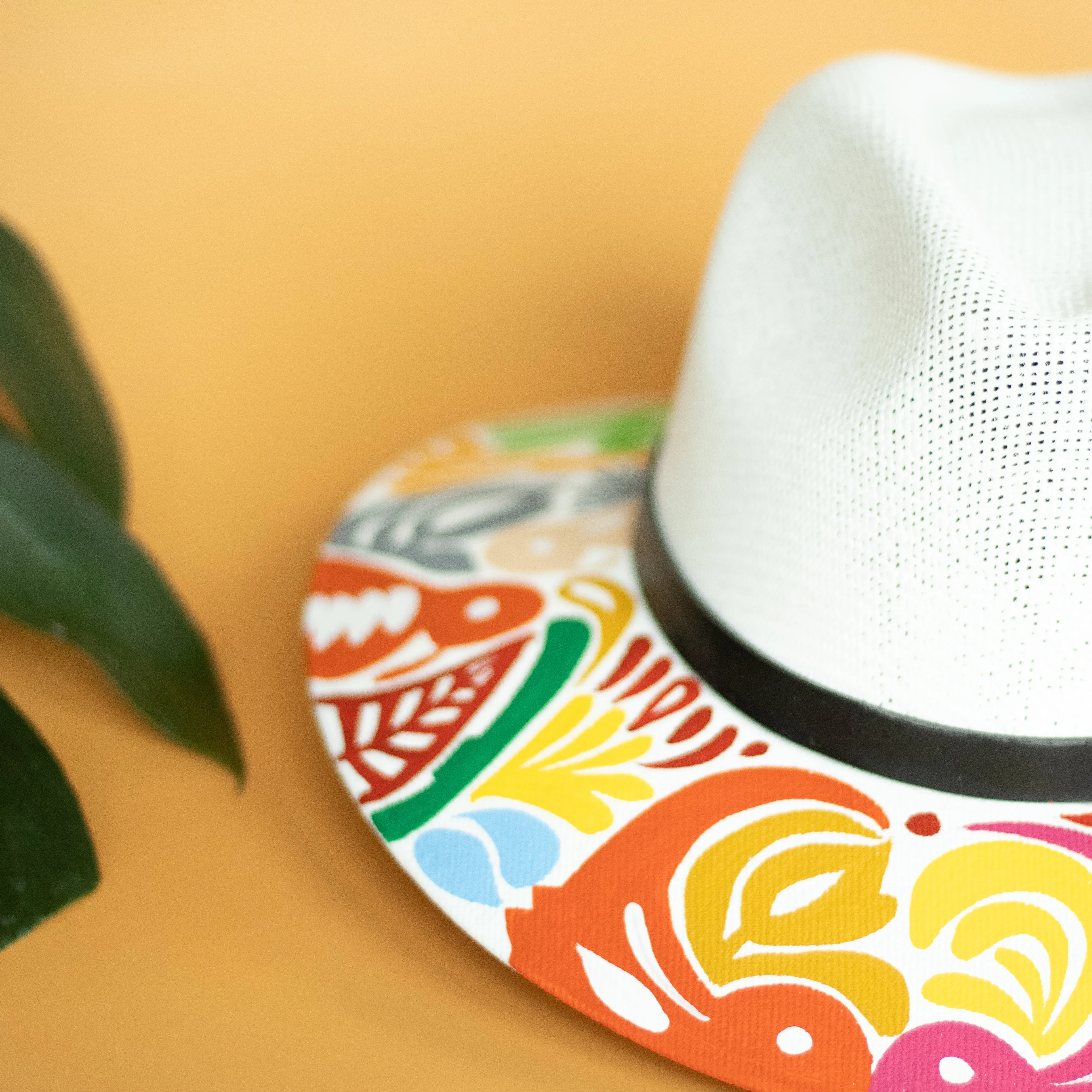 Jalapa Multicolor Hat - Hand Painted in Mexico