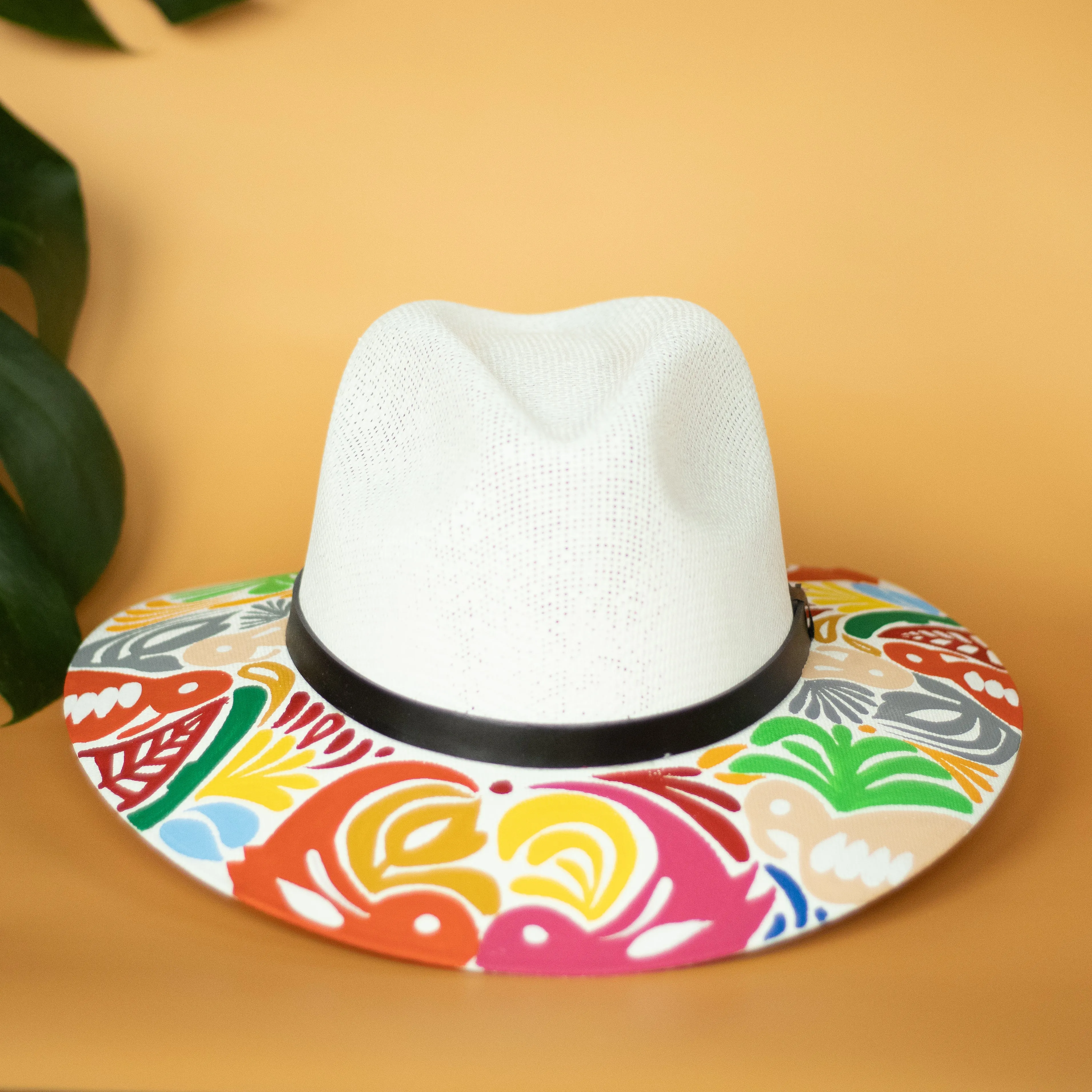 Jalapa Multicolor Hat - Hand Painted in Mexico