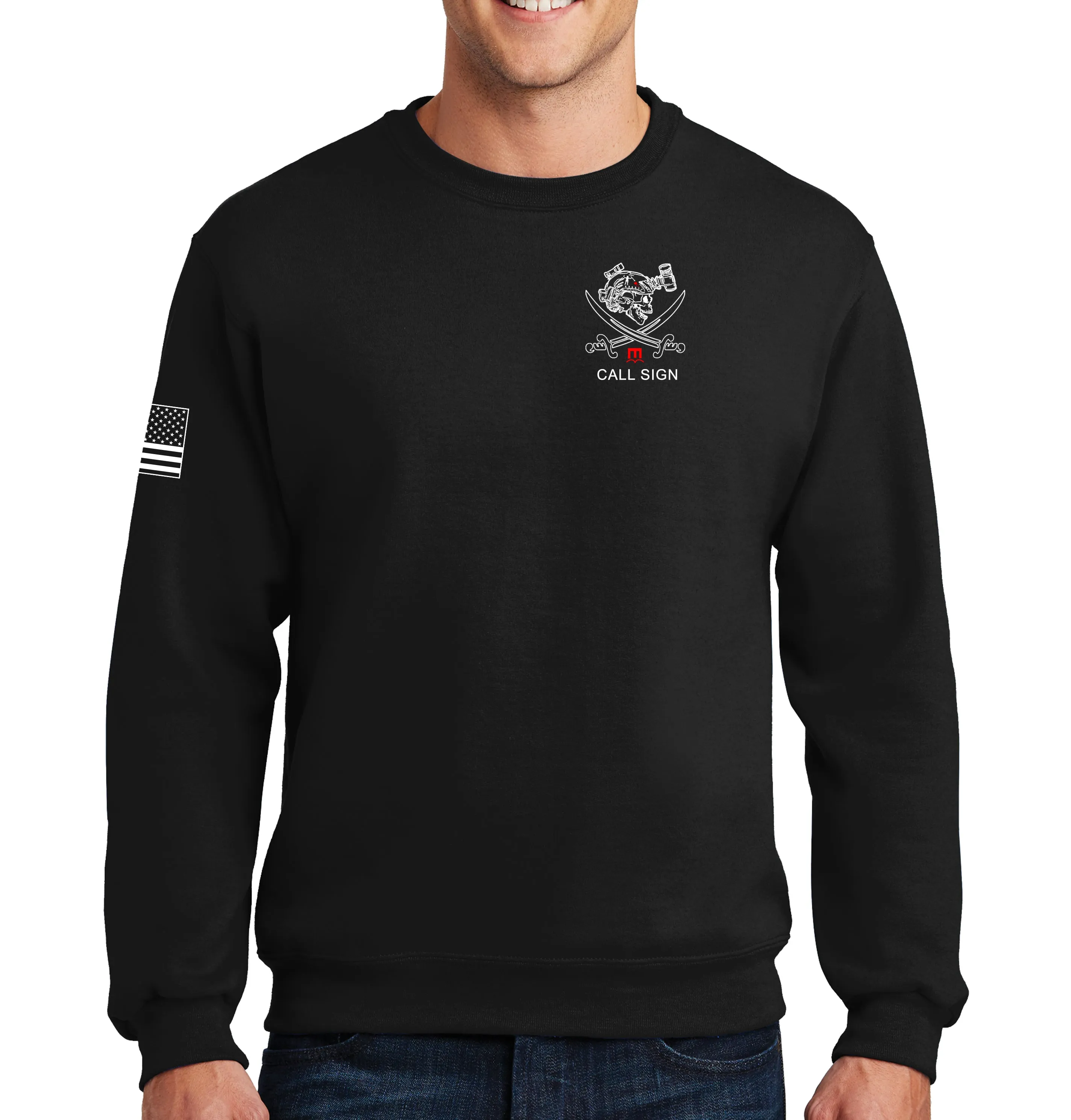 Jumpmaster Breacher 50-50 Blend Crewneck Unisex Sweatshirt. This shirt IS approved for PT. Must Hold Rank of Jumpmaster.