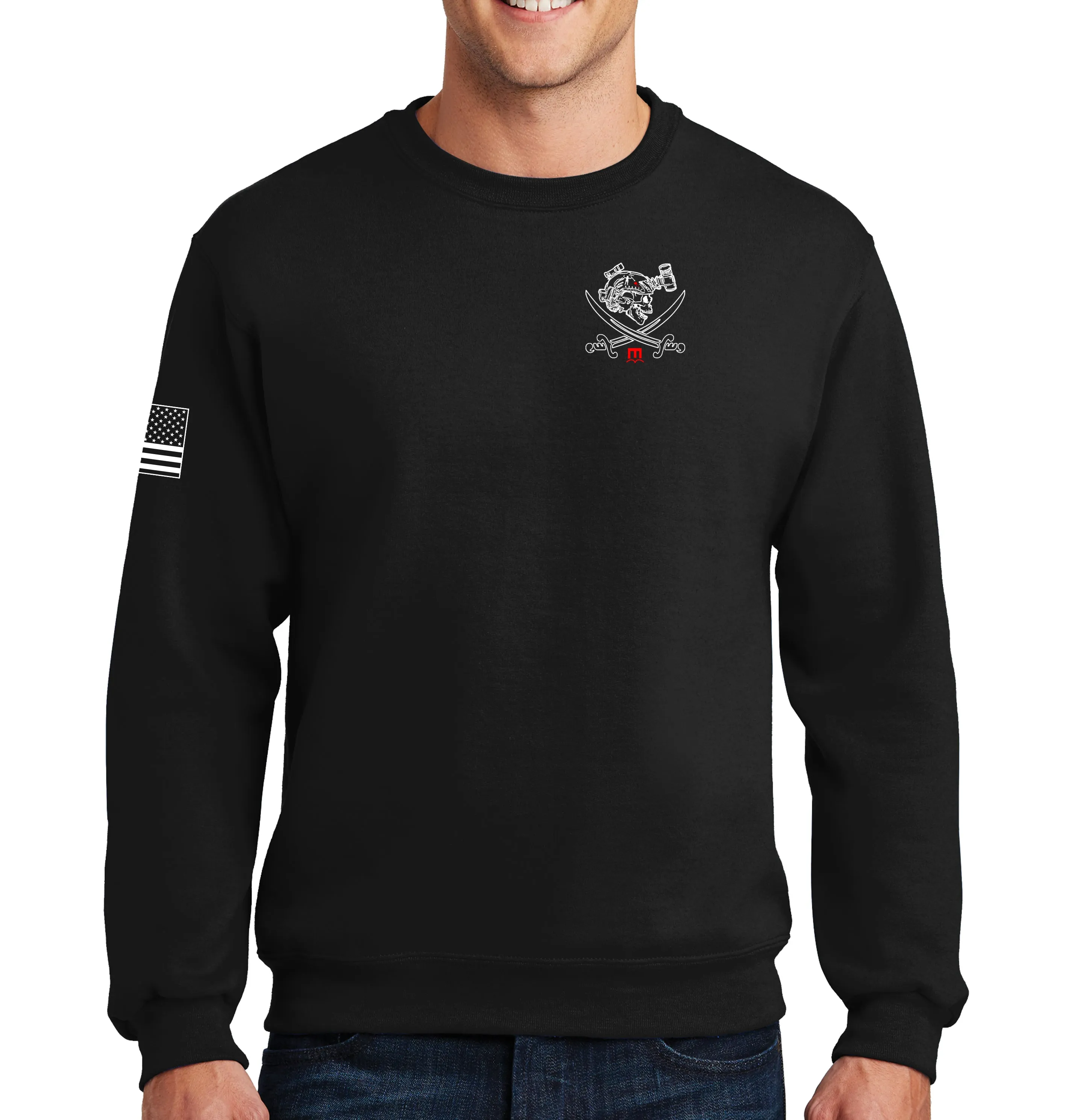 Jumpmaster Breacher 50-50 Blend Crewneck Unisex Sweatshirt. This shirt IS approved for PT. Must Hold Rank of Jumpmaster.