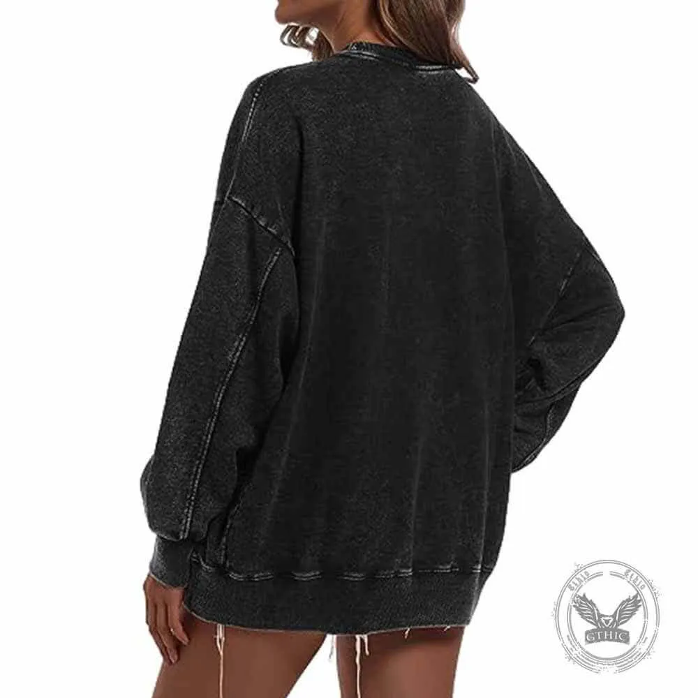 Just A Dad Vintage Washed Sweatshirt