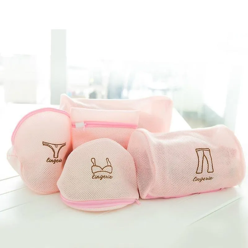 Laundry Wash Bags Frames Cartoon Mesh Laundry Wash Bags Socks Underwear Protection Net