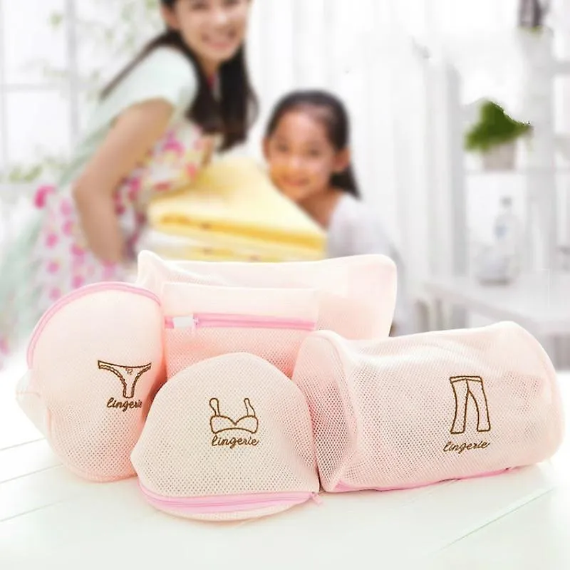 Laundry Wash Bags Frames Cartoon Mesh Laundry Wash Bags Socks Underwear Protection Net