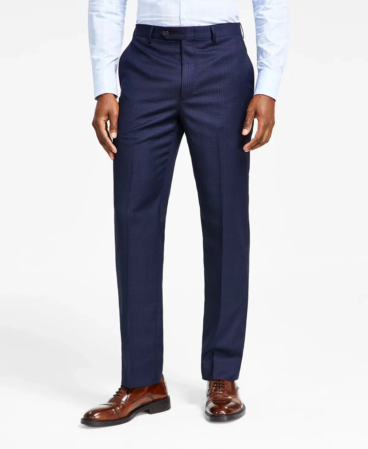 Lauren Ralph Lauren Mens Classic fit Dress Pants 30 / 30 Navy Blue Plaid