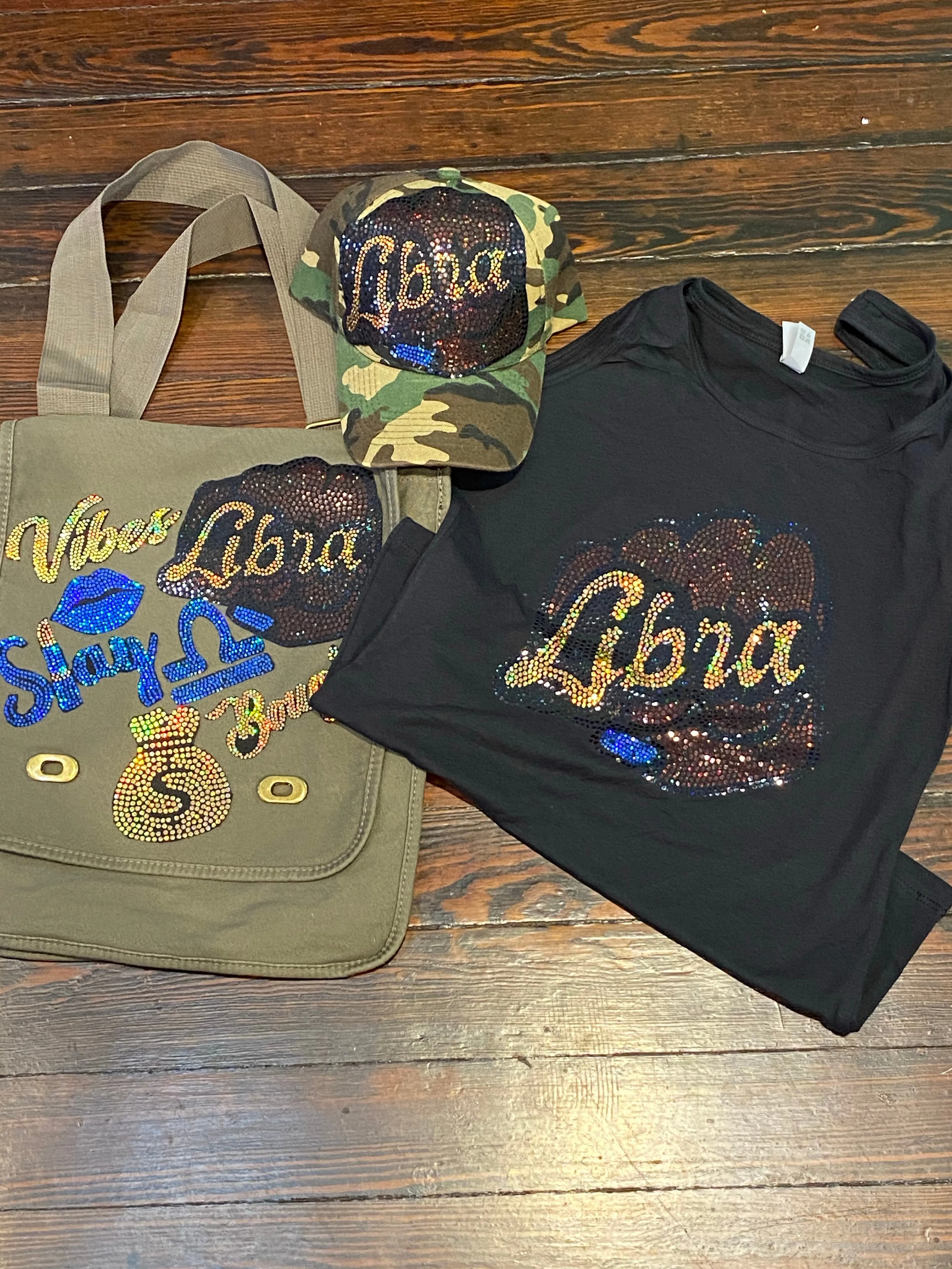 LIBRA Fist  CAMOUFLAGE BLING Patchwork JACKET