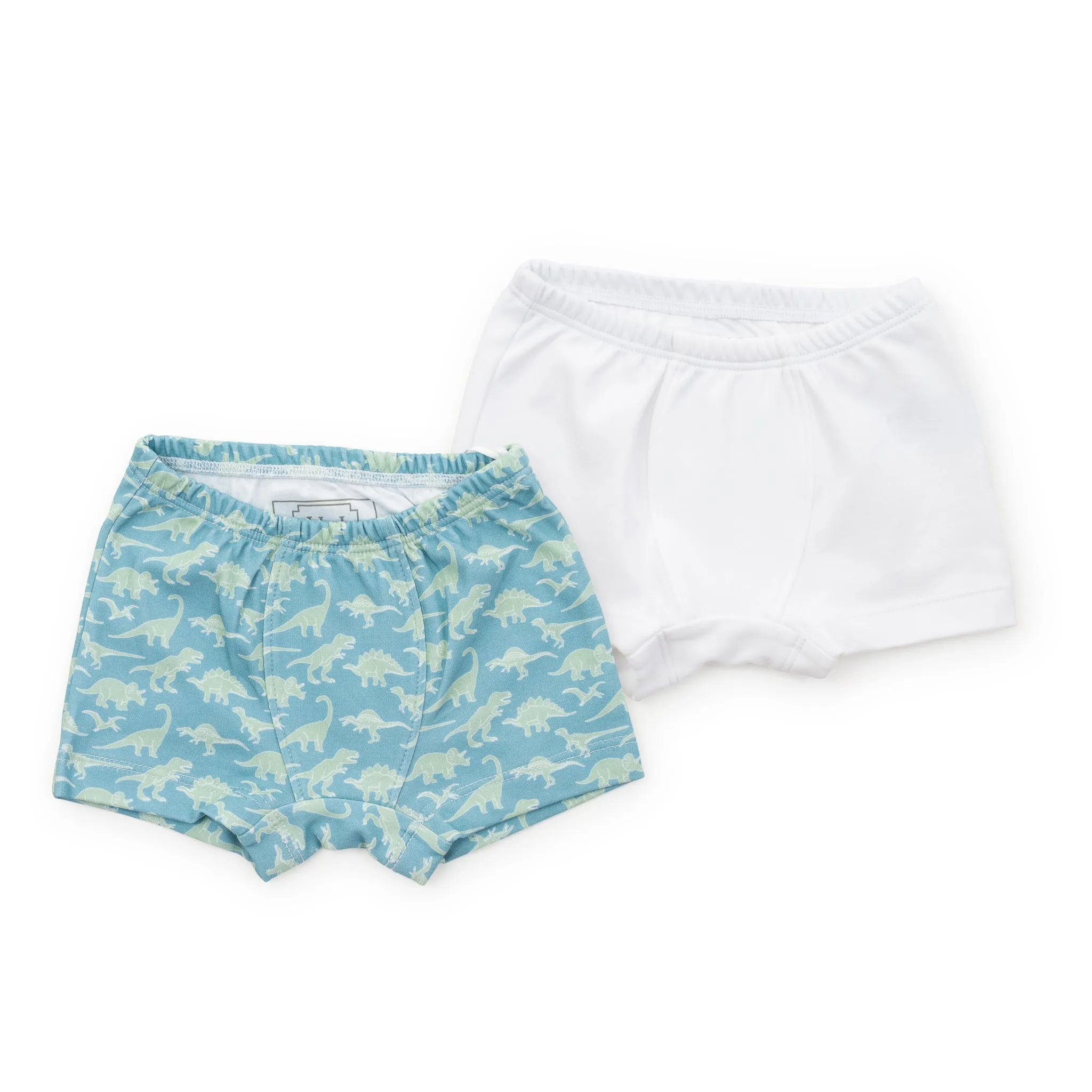 Lila   Hayes Boys Underwear Set - Dinosaur Dig/White