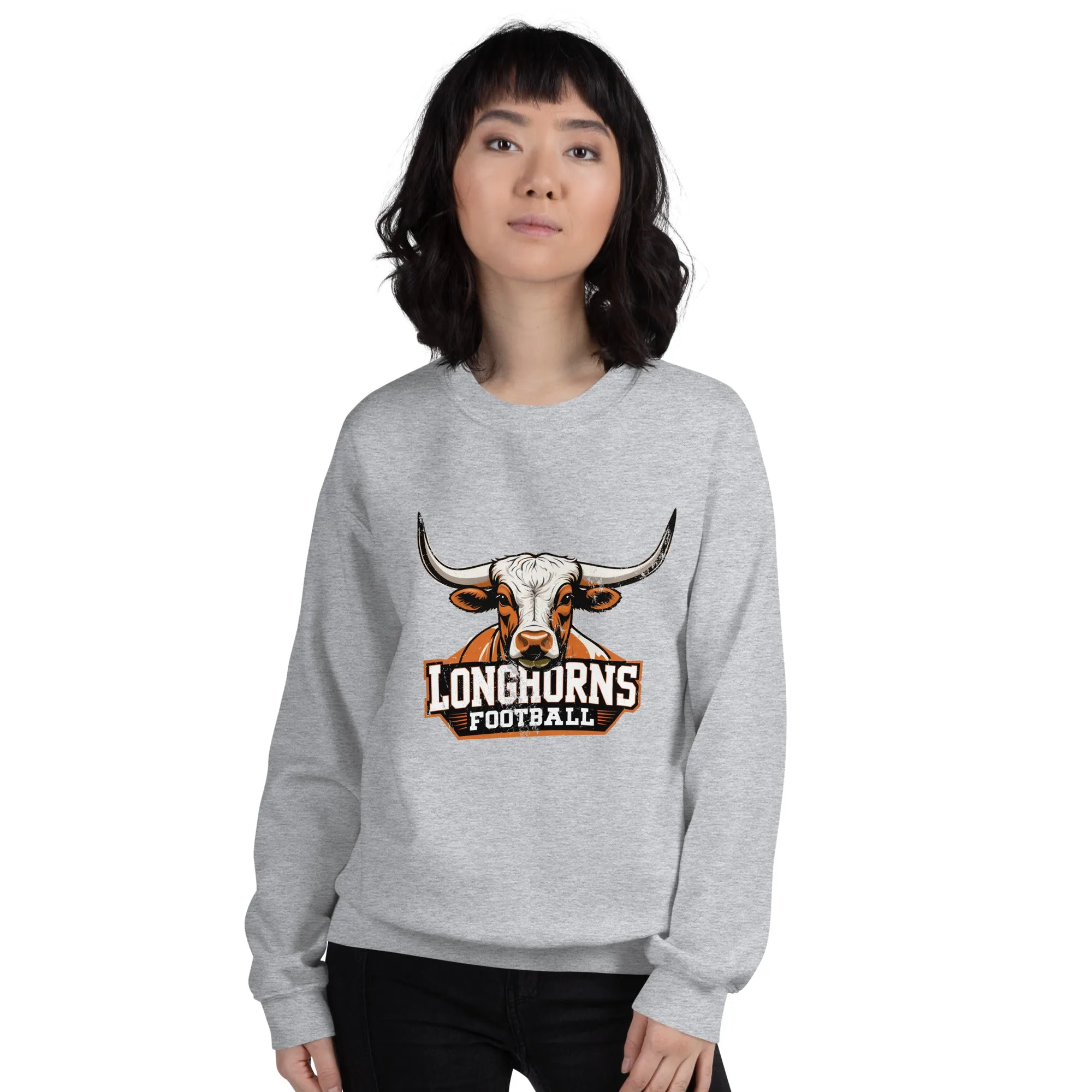 Longhorns Football Vintage Retro Sweatshirt