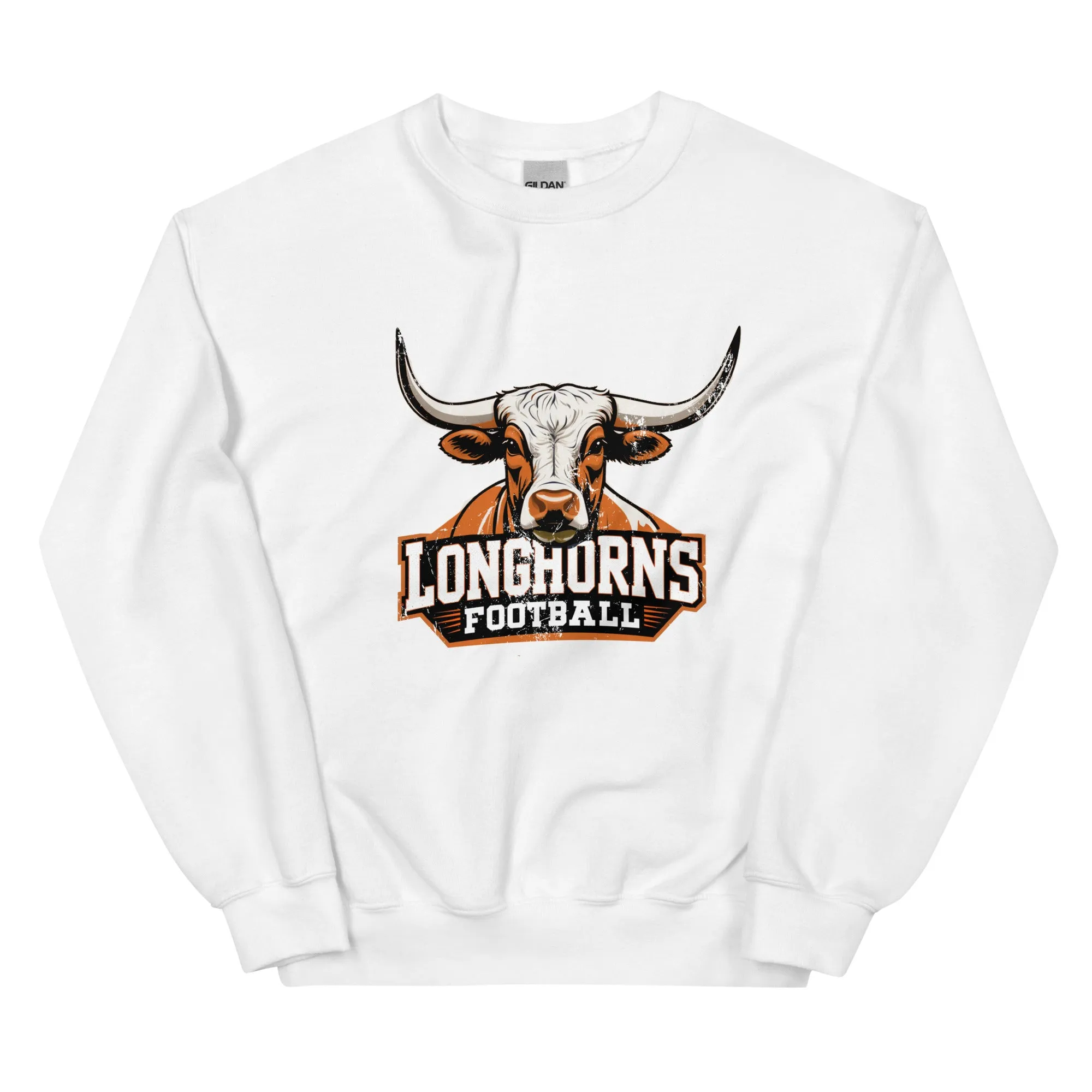 Longhorns Football Vintage Retro Sweatshirt