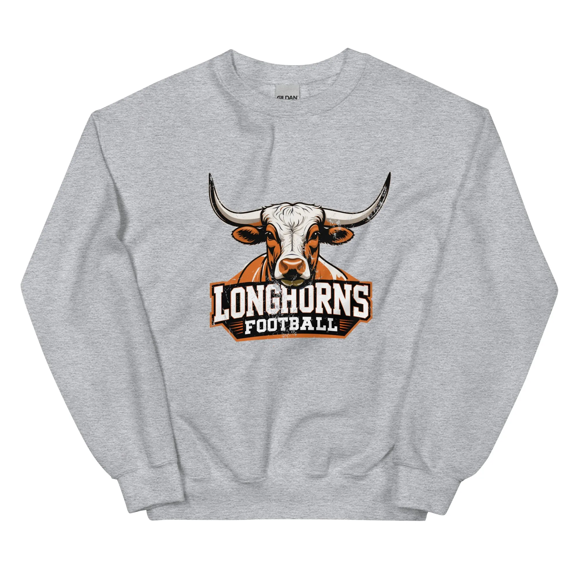 Longhorns Football Vintage Retro Sweatshirt