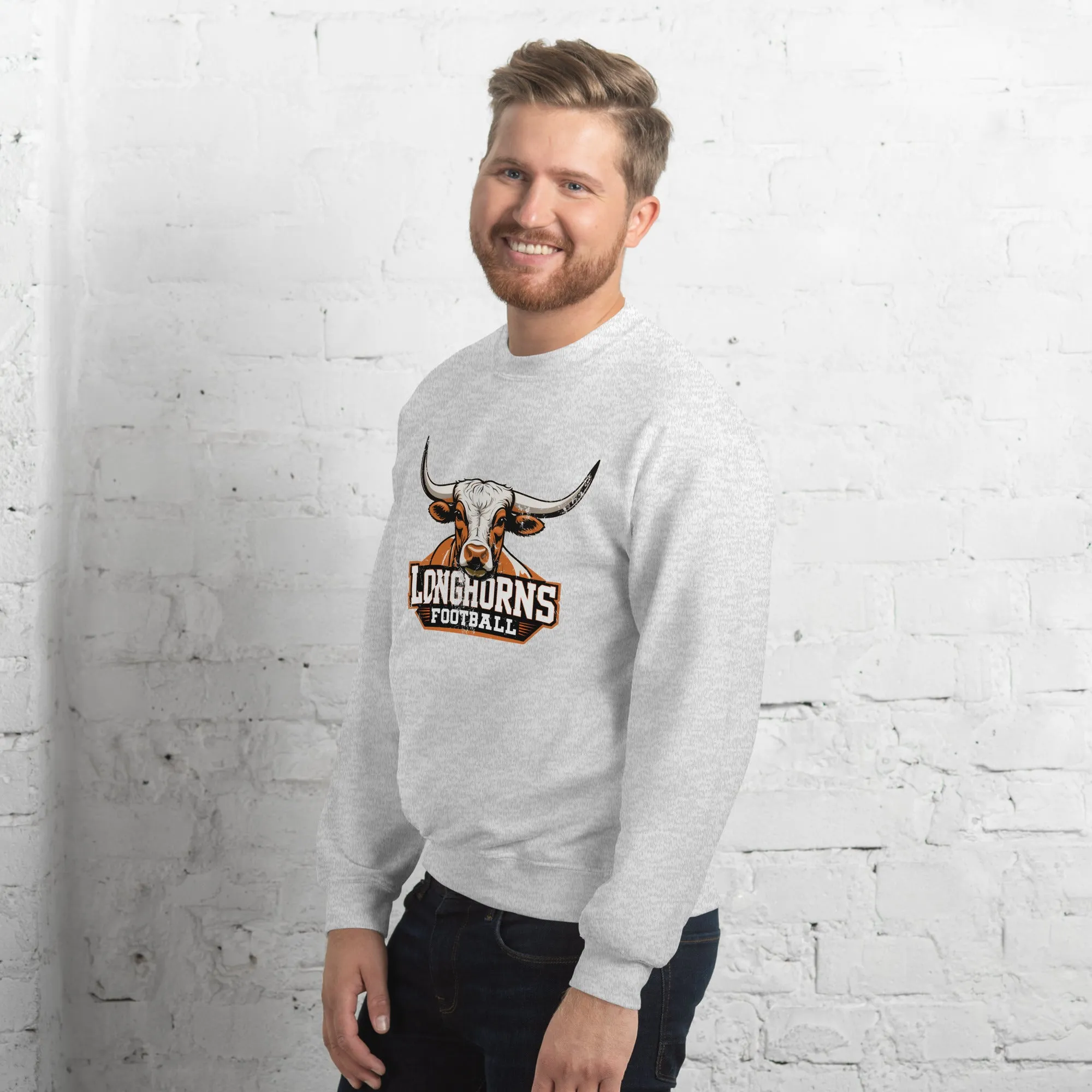 Longhorns Football Vintage Retro Sweatshirt