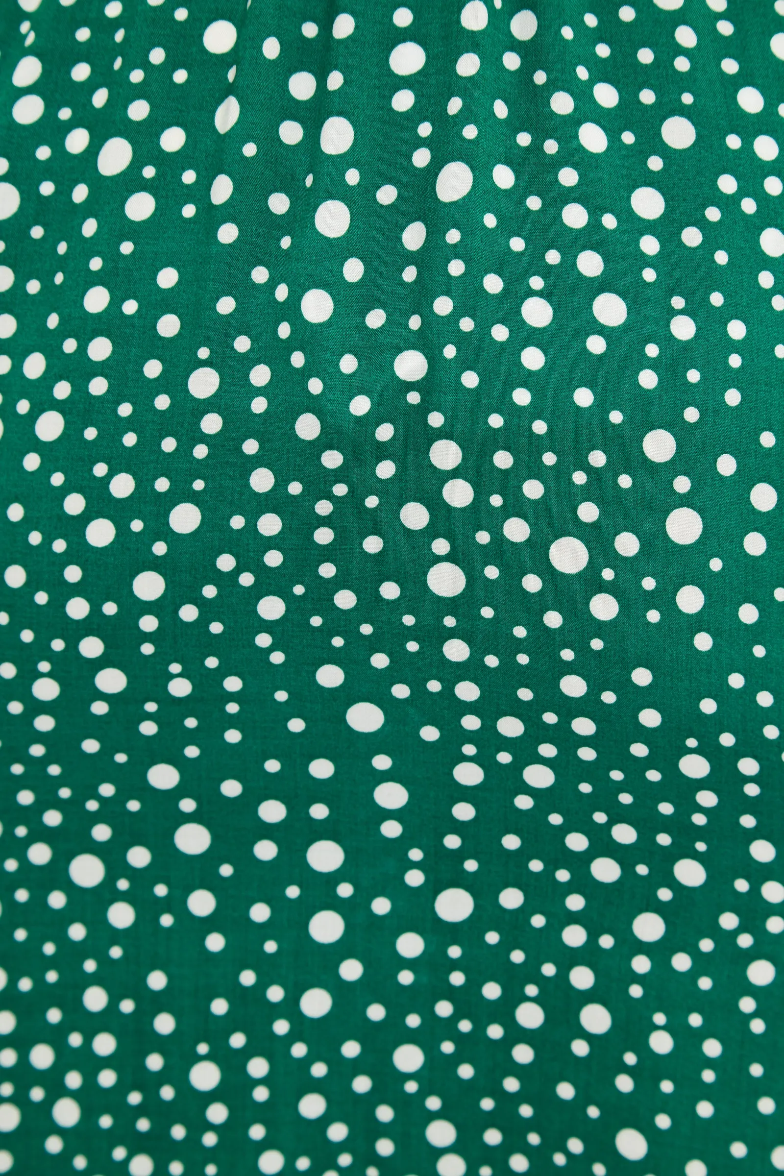 Louche Mara Spot It Print Ruffle Hem Wrap Midi Skirt Green