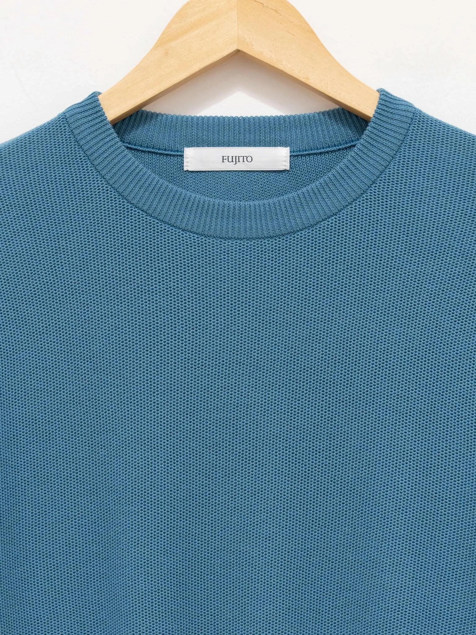 L/S Knit T-Shirt - Sax