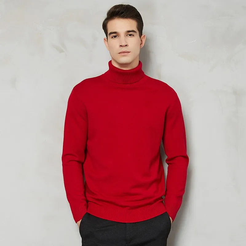 Men's 8 Color Turtleneck Sweater